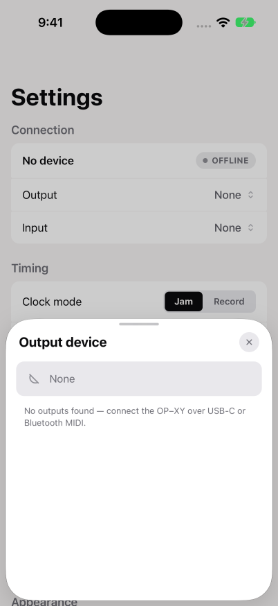 Output devices, the 0.21.0 test build (d43c586c)